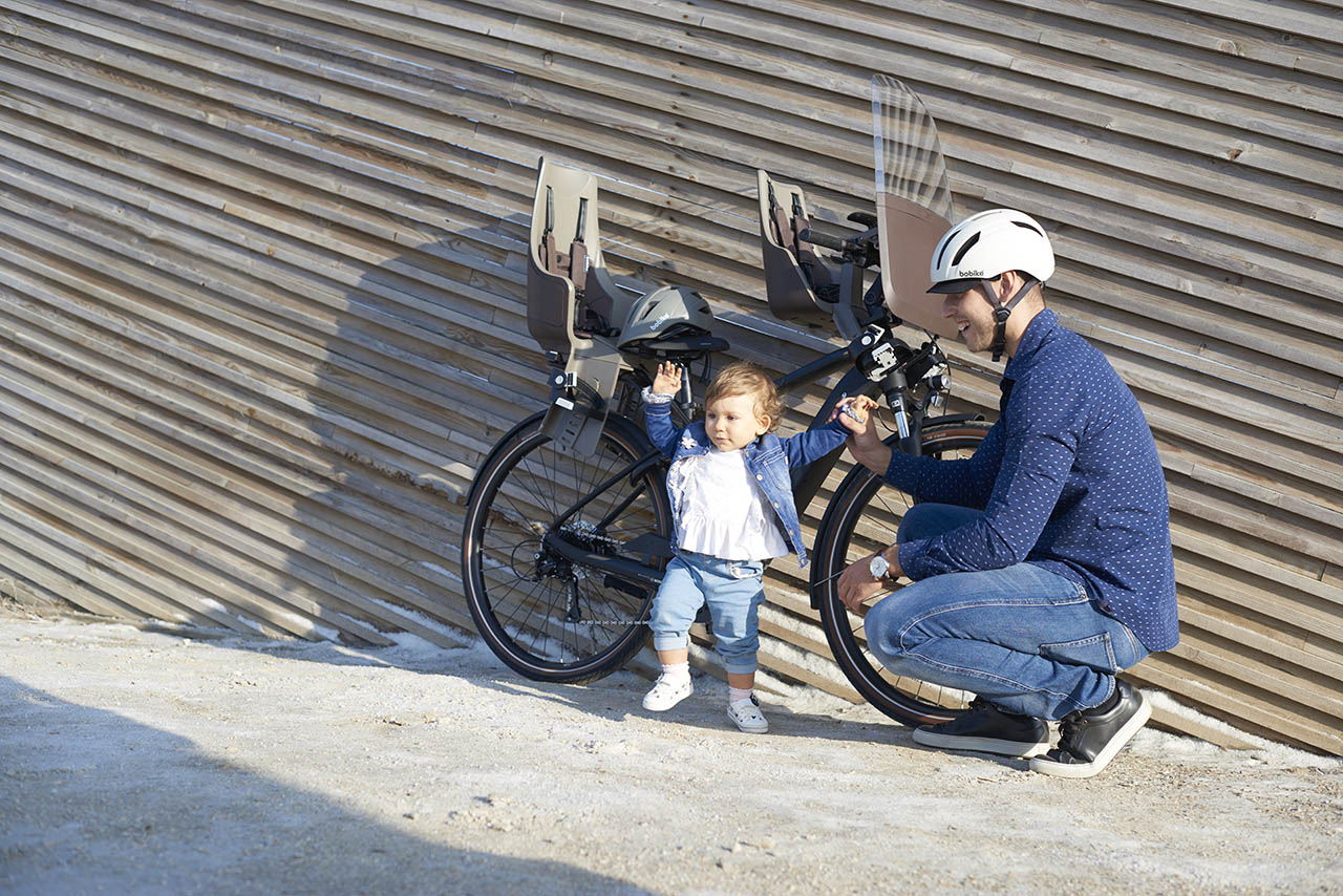 Bobike - Brauciens ar bērnu velosipēda sēdeklītī